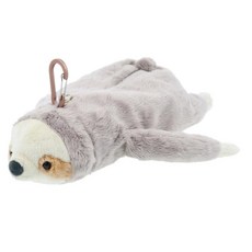 sun-star nuimee 絨毛軟趴可吊掛玩偶筆袋, 1個, 樹懶