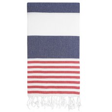 LA MEDITERRANEENNE JANS TRAVELAB 大型沙灘巾 100 x 180 cm, 海軍藍, 1個