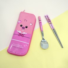 LILFANT 印花真空餐具組, 混色, 湯匙+筷子+餐具盒, 1組