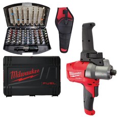 Milwaukee 無碳刷攪拌機 FPM-0X M18+鑽頭55入組 TP009, 1套