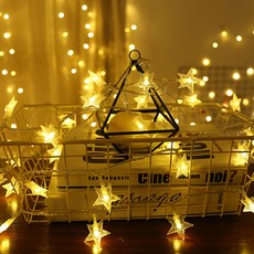 LED星星造型燈串 20燈, 混合色, 1個