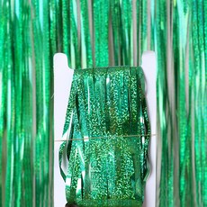 마켓에이 글로시 파티장식 은박 수술커튼 1 x 2.5 m, 그린, 3개