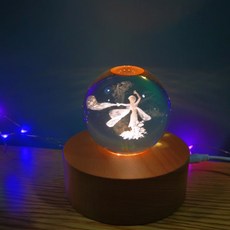 水晶球小夜燈 冰雪奇緣艾莎款, 混色