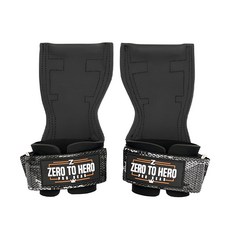ZERO TO HERO PRO GRIP 專業健身拉力帶 護腕, Black Camo, 1組