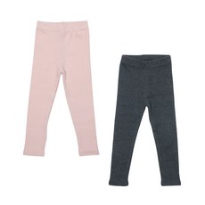 Rainbow Kids 兒童用粉彩柔軟蜜桃絨內搭褲2件組