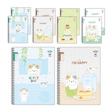 PENPIA 書寫線圈筆記本, 10入, 隨機出貨