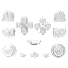 HOHOO PS5 PS5 DualSense Bversant 控制器按鍵組, 1套, 透明, 單一商品