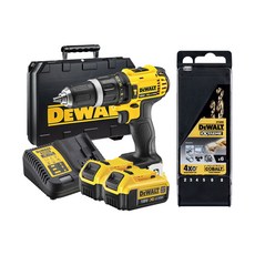 DEWALT 得偉 20V 緊湊型鎚鑽起子 + 鈷鑽頭 6 件套，適用於鋼 DCD785(DCD785M2)/DT4956, 1套
