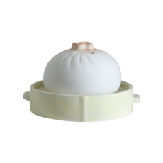 Onmaker 餃子型情緒存錢罐+情緒燈蒸籠套組, 混色