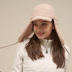 TECH SKIN 羊羔毛刷毛耳罩高爾夫球帽, 米色, 1個