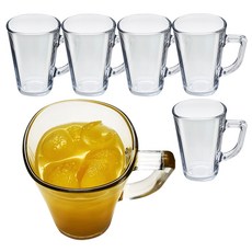 Glasslock 格拉氏洛克 耐熱強化方形馬克杯, 單一顏色, 6個