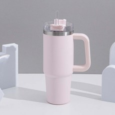 Bonita HOUSE 保溫保冷大容量隨行杯, 粉紅色, 900ml, 1個