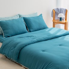 Yesbedding 柔軟奈米纖維素色絎縫四季被寢具組