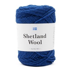 브랜드얀 다루마 셰틀랜드 울 뜨개실, 1개, 11 블루