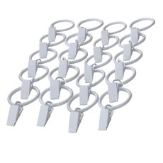 SUNDECO 金屬夾環 35 x 75 mm, 白色, 20個