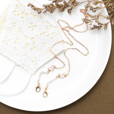 VIDANGIL KIDS' 孩童珍珠貝母蝴蝶口罩掛繩