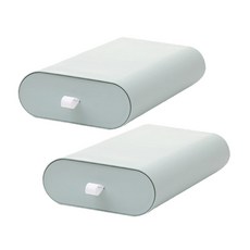 마켓플랜 마카롱 슬라이딩 서랍 소 2p + 접착테이프 2p, 민트, 1단