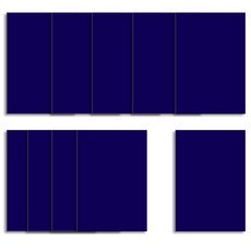 O-ON 彩色壓克力板 10入, 藍色