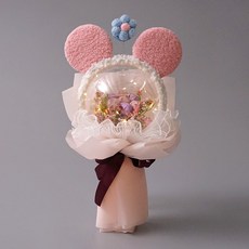 morningscent 珍寶珠糖果花束 發表 演奏 慶祝 畢業典禮 髮帶 糖果球 燈飾花束, 粉紅色