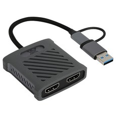 RIVER NETWORK DisplayLink USB 轉 HDMI 雙螢幕轉換器, IX-U3130HD-DUAL, 1個