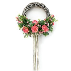 Garden in the City 埃斯梅拉達玫瑰古董花環, 粉紅色