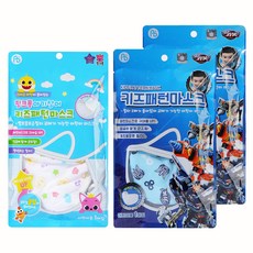 AB+ ATEX 孩童印花卡通口罩+衝鋒戰士孩童印花口罩 2入+固定扣 2入組