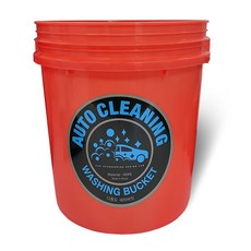 대용량 세차 버킷, 18L, 레드