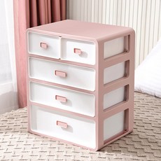 efactory Judy N Smating內衣襪子收納生活隔板收納盒 4層, 1個, 粉色