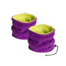 卡爾尼克 彩色圍脖 2件組, 紫萊姆(CW007)