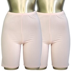 Muttimama 人造絲修身5分內搭襯褲 2入