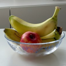 ma maison tableware 藍玫瑰玻璃沙拉碗 L, 1個, 混色