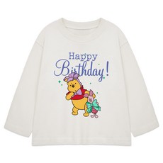 Golden Rabbit 春秋家庭 D 小熊維尼 HBD 長袖T恤