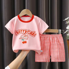 woojooi 女童夏季兔子短袖上下套裝