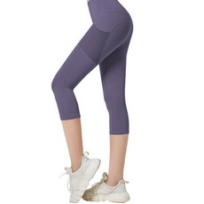 PUNGGGACKJANGI 女款口袋七分瑜珈褲