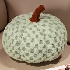 UNHEV 格紋南瓜抱枕, E 綠色