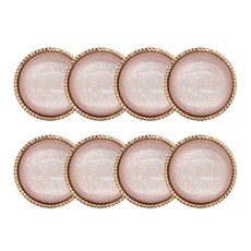 精緻立體珍珠寶石造型鈕扣 UL-5 21mm, 8個, 金子