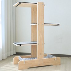 캣츠빌 아쭈타워 H 원목 캣타워 기본구성 카페트그레이 그레이, 그레이(카페트), 그레이 양(해먹), 1개