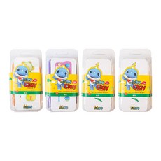 꼬마공룡 크앙만들기 클레이 50g x 4종 세트, 흰색(악기1), 초록(악기2), 보라(악기3), 주황(악기4), 1개