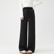 Sonio 女款條紋寬版孕婦褲