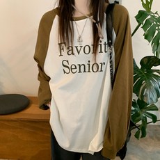 닷이프 여성용 루즈핏 나그랑 레터링 티셔츠