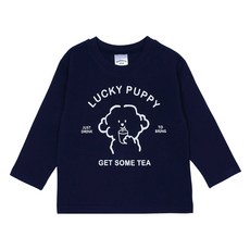 레인보우키즈 아동용 퍼피 라운드 긴팔티