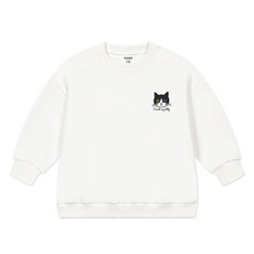 nykids 兒童貓咪寬鬆版大學T恤 W125