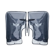 ARYKO 機車天鵝絨騎士握把套 L + 防雨罩, 1套, 黑色