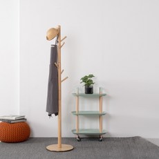 ebonia DIY木製掛衣架, 天然