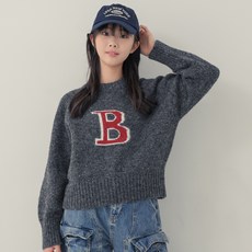 CocoDream 青少年款 字母B 圓領針織衫 W2439