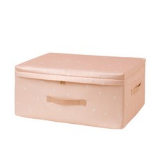 輕巧高級緞面被子衣物收納袋, 1個, 粉色的