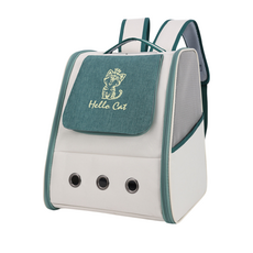 Hello Cat 寵物外出背包 5025, 1個, 綠色