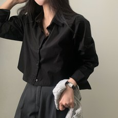 I'M MONG 女款 Papka 基本款短版襯衫