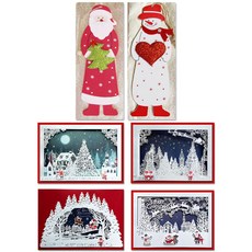 永恆鐳射卡4種+木卡2種套裝A25, 混色, 1套