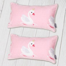 wisemama 純棉絲蕎麥枕頭 2入, Coco Swan